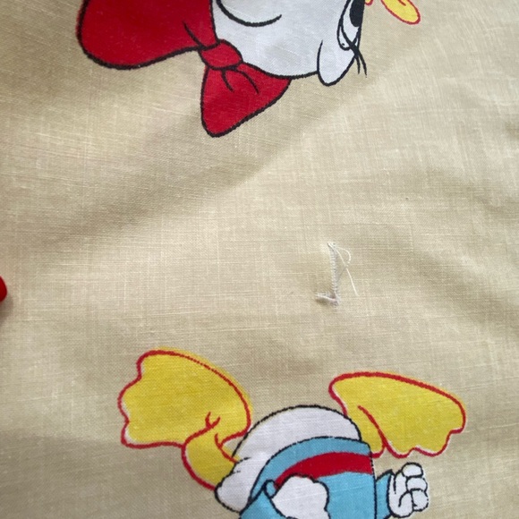 Vintage Fashion Manor Pennys Disney Donald Duck Mickey Minnie Daisy fitted sheet - Picture 14 of 15